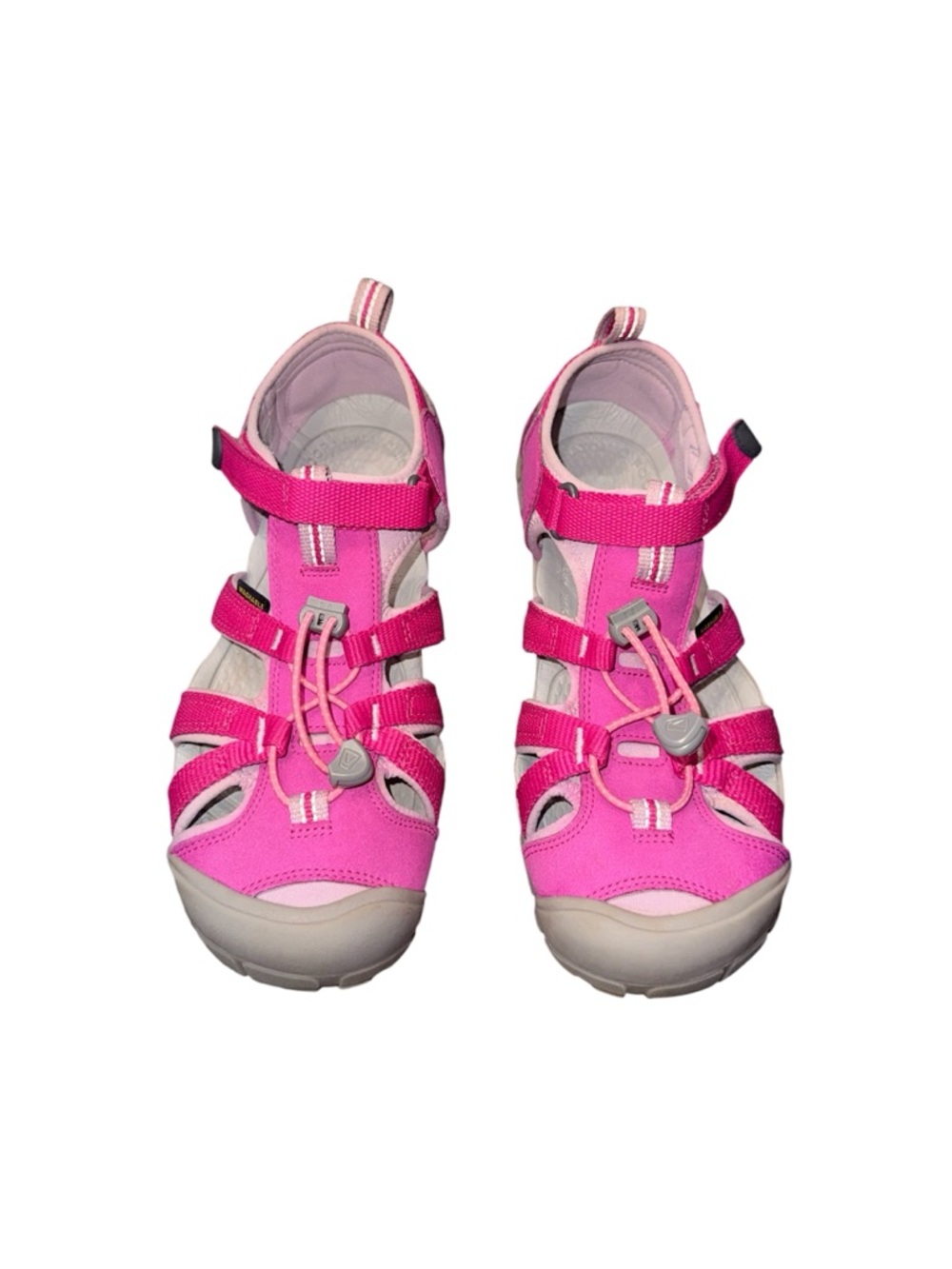 Keen pink  sandals with adjustable straps size big kids size 7 or women’s 8